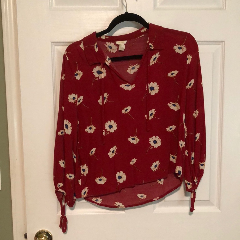 Red blouse